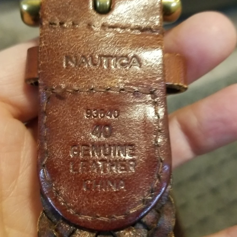 Nautica brown leather
